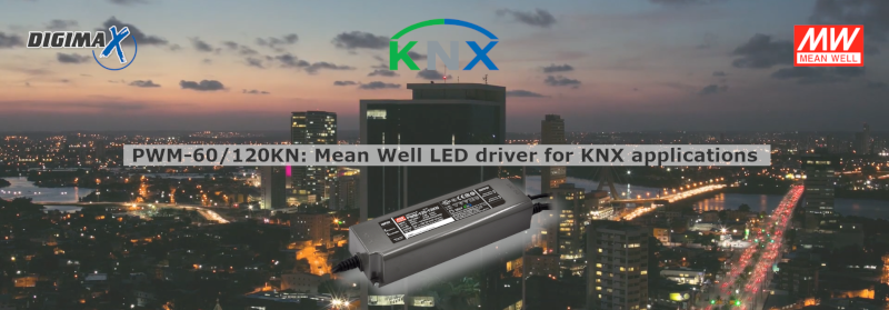 PWM-KN LED driver Mean Well for KNX applications